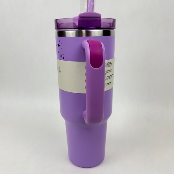 NEW Stanley x Olivia Rodrigo Collab Quencher H2.0 40oz Tumbler Lavender Stars - Picture 4 of 12